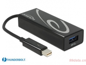 Delock  62634  Thunderbolt雷电接口转USB3.0接口转接线
