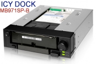 ICY DOCK MB971SP-B 2.5"与3.5" SATA热插拔硬盘抽取盒适用于5.25"光驱位