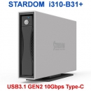 Stardom i310-B31+ USB3.1 GEN2 10Gbps Type C硬盘盒支持雷电3
