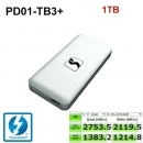 1TB Stardom PD01-TB3+ 40Gb Thunderbolt 3NVME M.2 m2 SSD固态移动硬盘